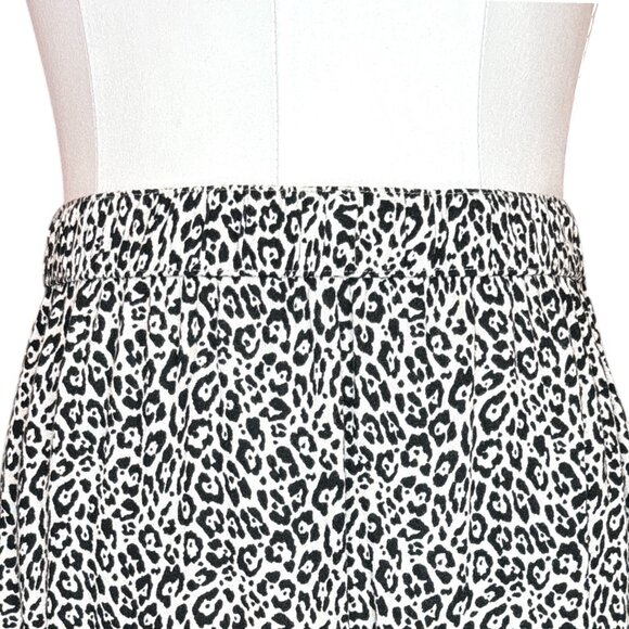 American Eagle Leopard Print Ruffle Mini Skirt Juniors Small Y2K Soft Grunge - Picture 4 of 10